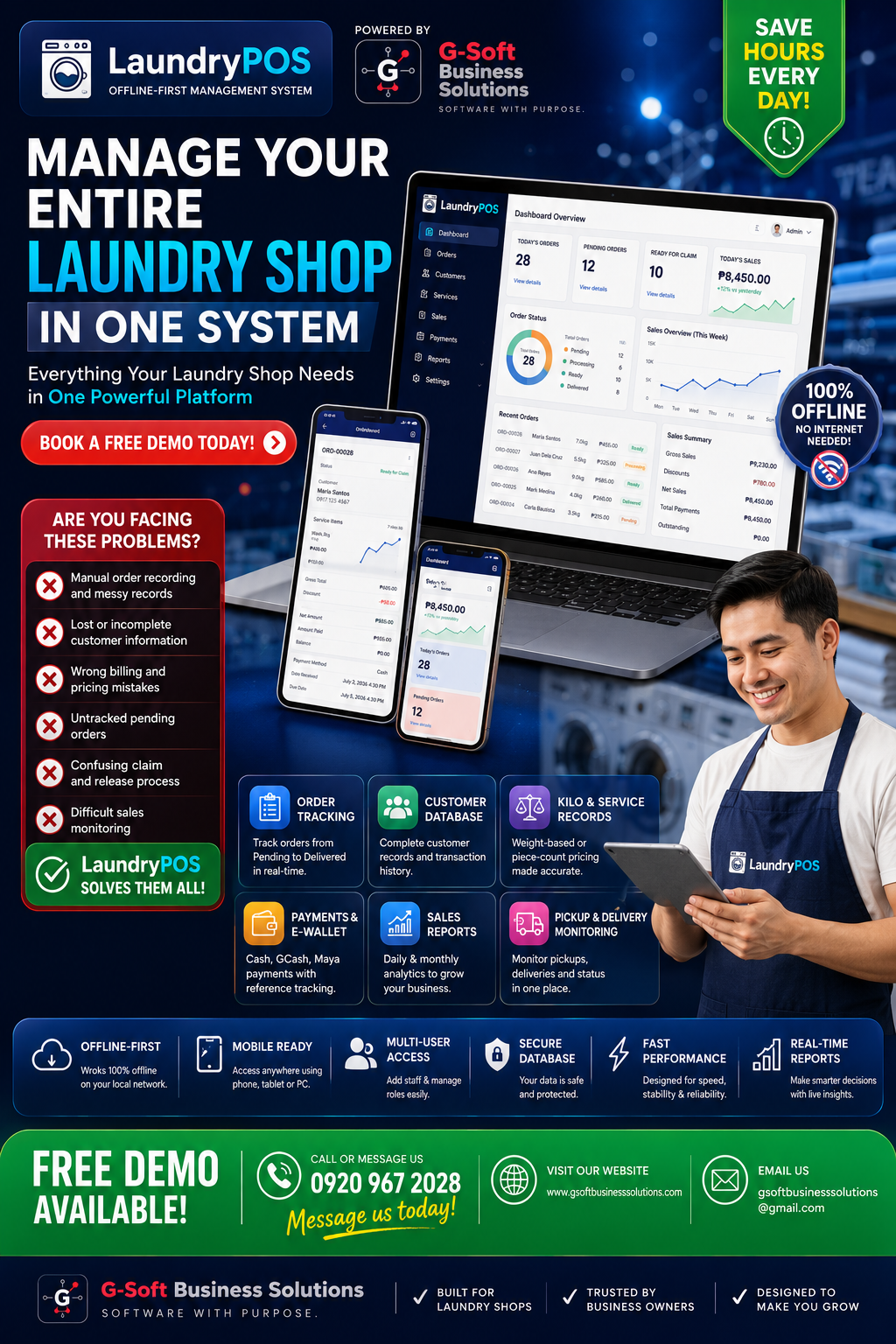 Laundry Shop Management System Poster